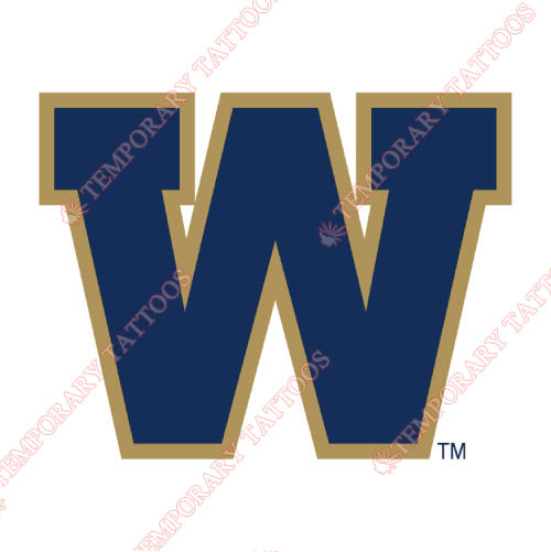 Winnipeg Blue Bombers Customize Temporary Tattoos Stickers NO.7635